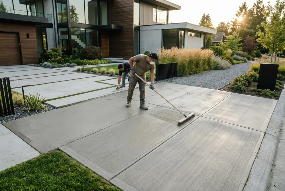 Complete Concrete & Hardscaping Guide: Types, Calculations, Costs, & Pouring